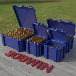 Digital STL file ABOX Ammo box 308 WIN ammunition storage ammo crate 308win