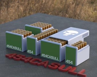 Digital STL file BBOX Ammo box 454 Casull ammunition storage ammo crate 454casull