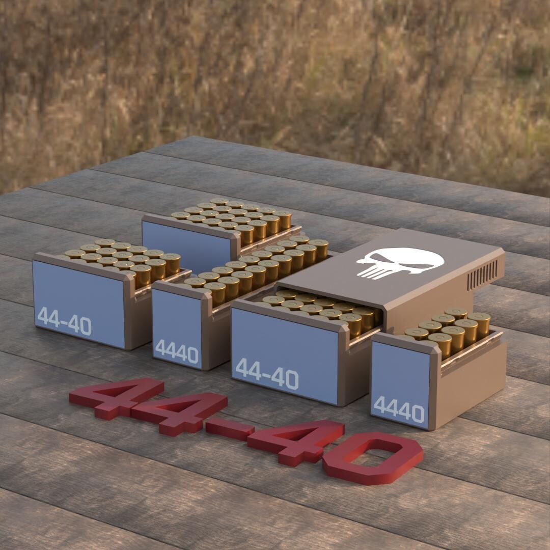Digital STL File BBOX Ammo Box 44-40 Ammunition Storage Ammo Crate 44 ...