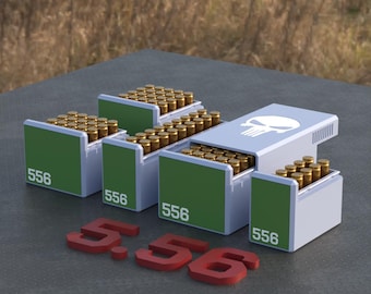 Digital STL file BBOX Ammo box 5.56 ammunition storage ammo crate 556 NATO