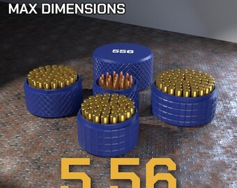 Digital STL file 5.56 Ammo Box, 3D Printable CBOX Ammunition Storage, 556 NATO