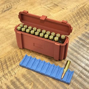 Plik cyfrowy STL 22 LR Ammo Box, drukowany w 3D schowek na amunicję ABOX, 22 Long Rifle zdjęcie 8
