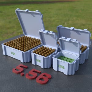 Digital STL file ABOX Ammo box 5.56 ammunition storage ammo crate 556 NATO