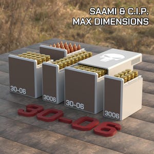 Plik cyfrowy STL 30-06 Springfield Ammo Box, pojemnik na amunicję BBOX do druku 3D, 30-06 Springfield