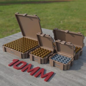 Digital STL file ABOX Ammo box 10mm ammunition storage ammo crate 10 mm