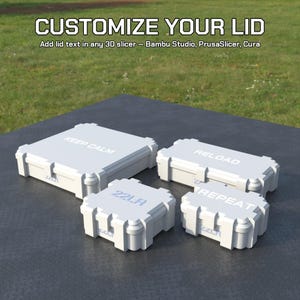 Plik cyfrowy STL 22 LR Ammo Box, drukowany w 3D schowek na amunicję ABOX, 22 Long Rifle zdjęcie 3