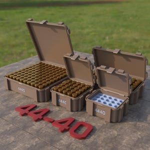 Digitaal STL-bestand ABOX Munitiedoos 44-40 munitiekrat 44-40 WCF Winchester