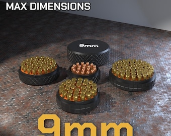 Digital STL file 9mm Ammo Box, 3D Printable CBOX Ammunition Storage