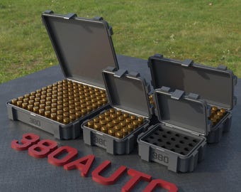 Digital STL file ABOX Ammo box 380 ACP ammunition storage ammo crate 380 auto