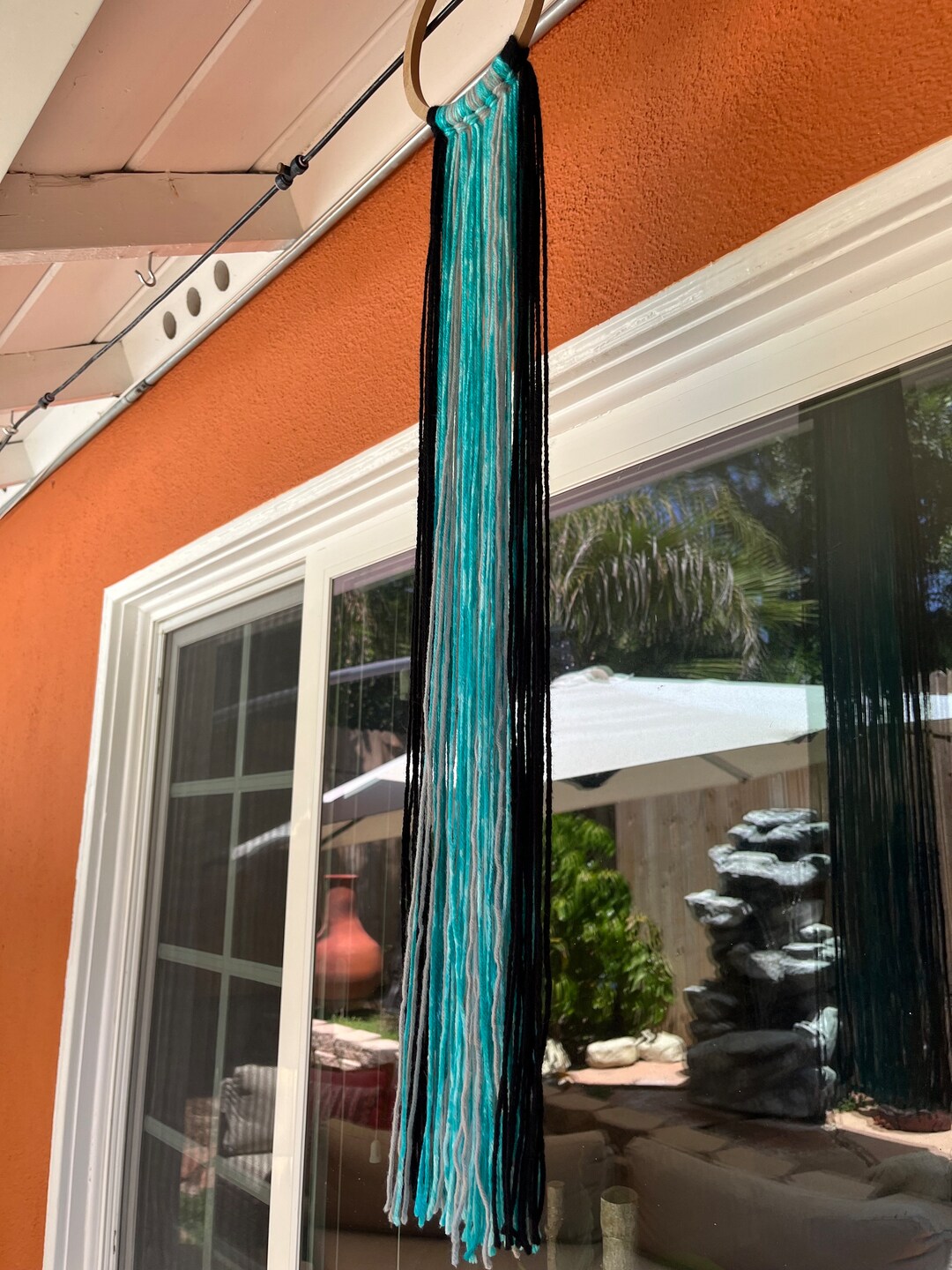 Turquoise Wall Art, Boho Wall Hanging - Etsy
