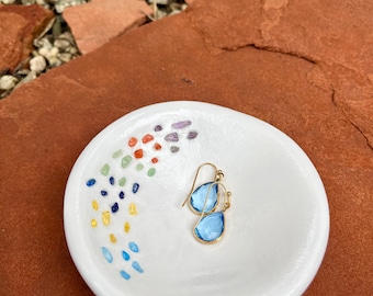 Cute Crystal Jewelry Dish, Small Trinket Dish