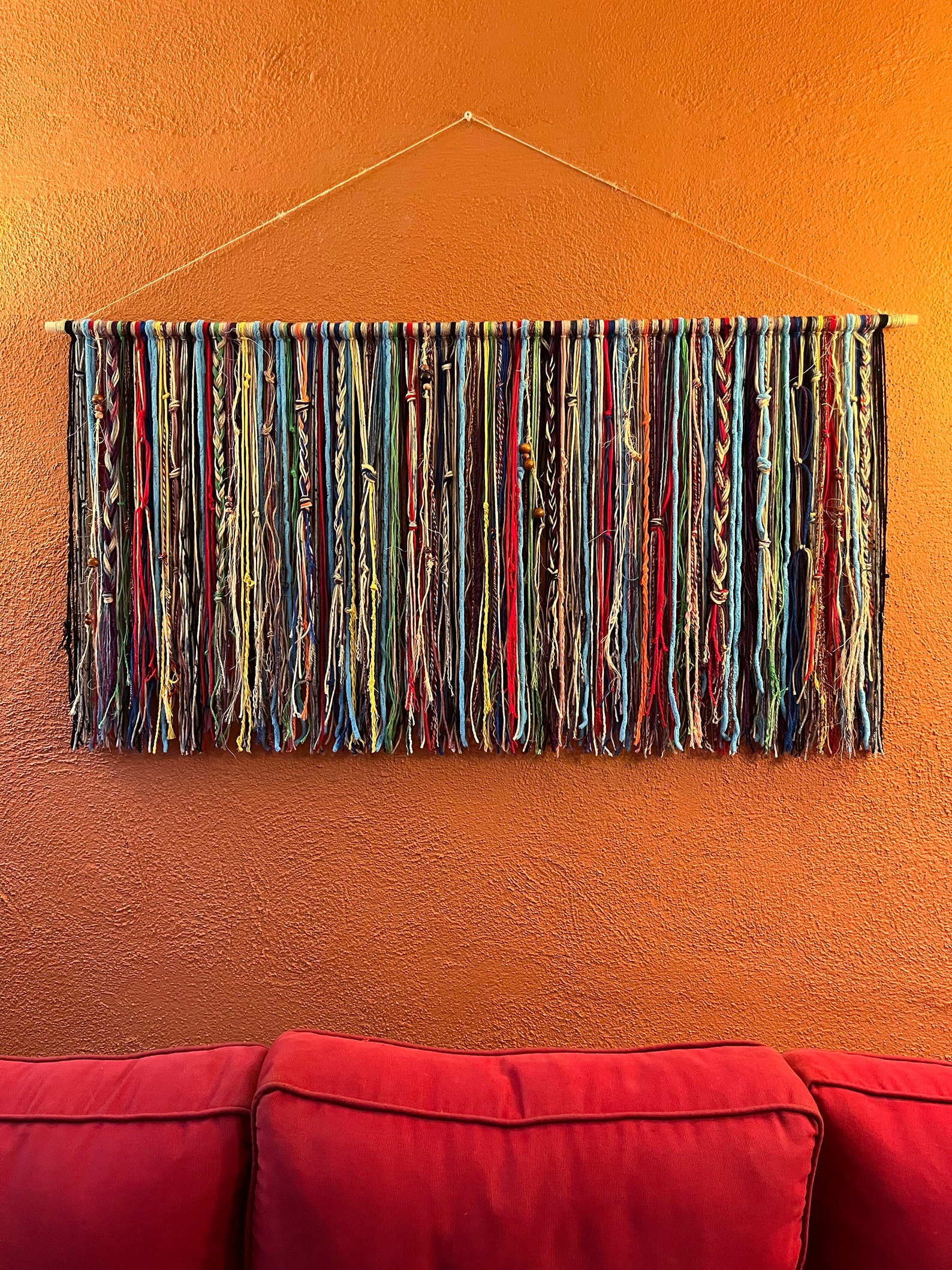 Bohemian Wall Art, Large Wall Hanging - Etsy