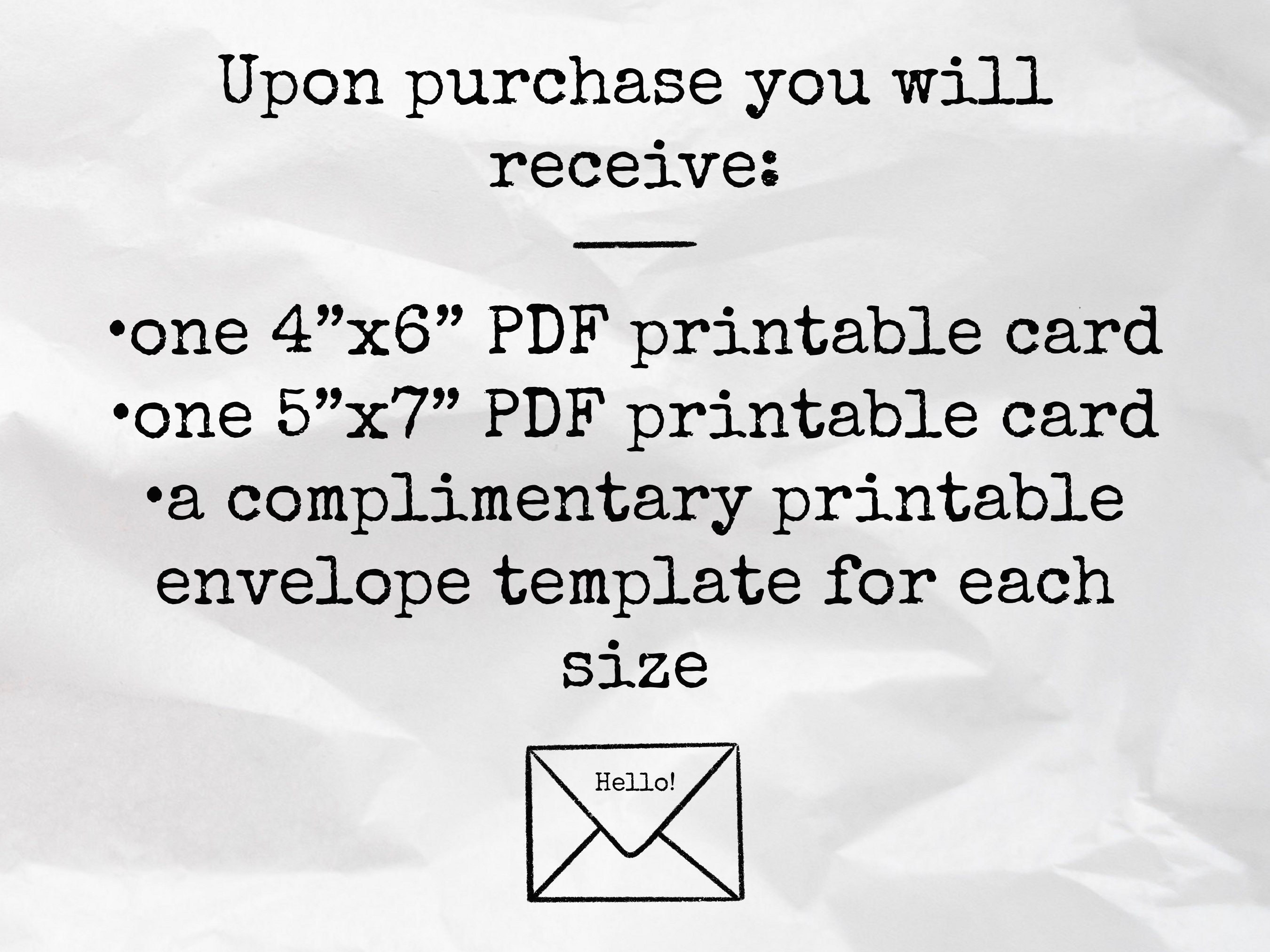Printable Thank You Card, American Sign Language, Digital Download, 4x6 ...