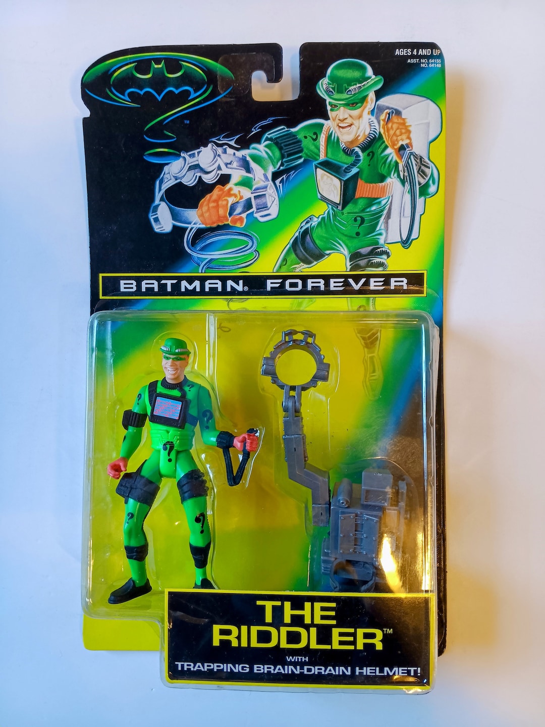 Kenner Riddler Vintage Kenner Batman Forever: the Riddler With Capture Brain Drain ...