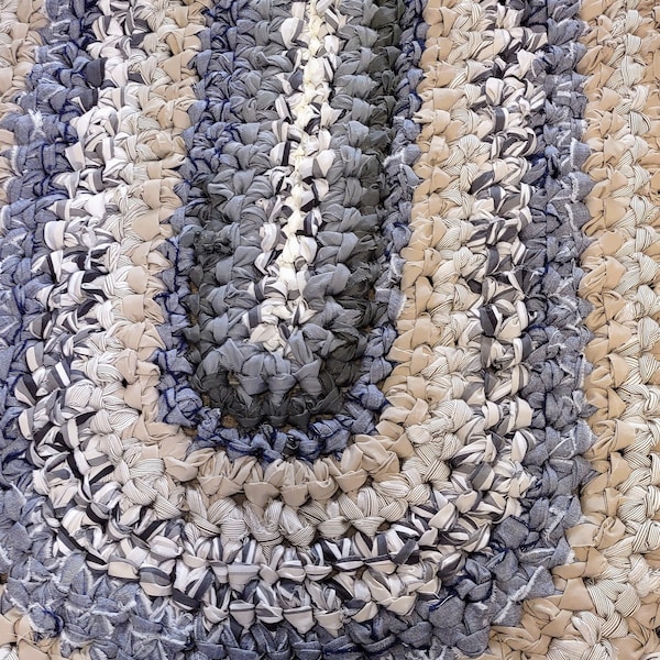 Crocheted Oval Rug