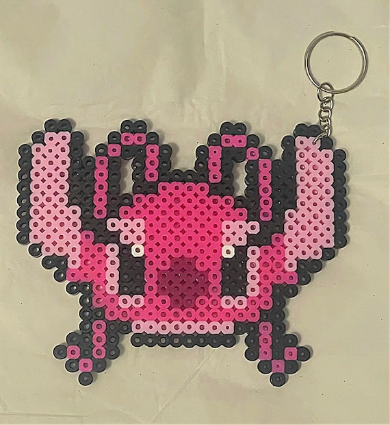 Lilo and Stitch (angel) Perler Bead Pixel Art Keychains - Etsy