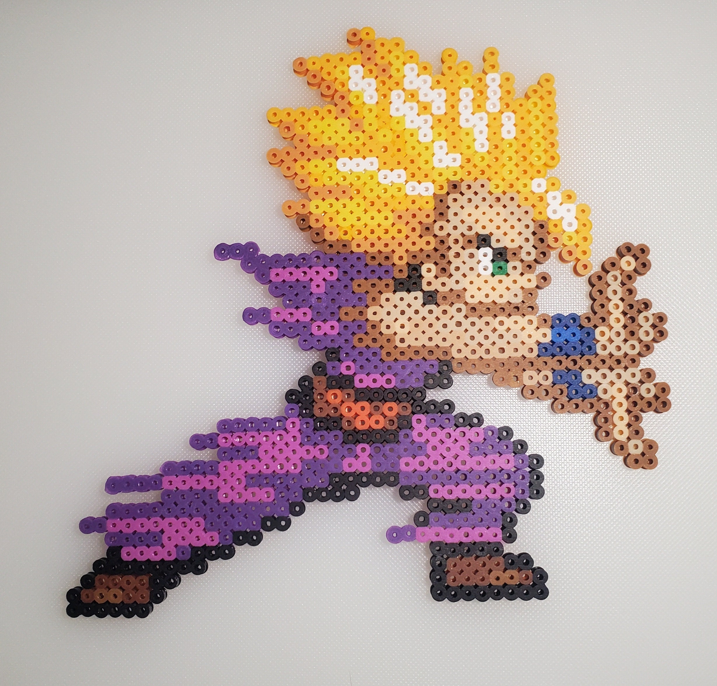 その他 beads art Dragon Ball Z Super Saiyan Gohan/vegeta Perler Bead Pixel