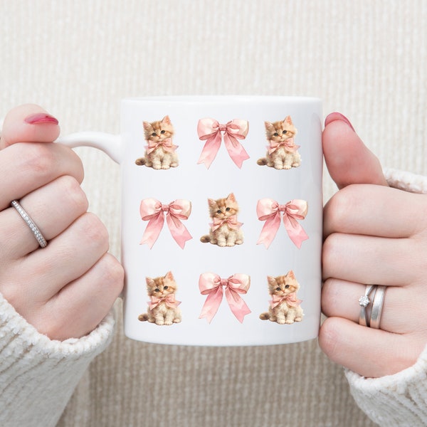 Coquette mug kittens coquette gift for bestfriend cute trendy mug