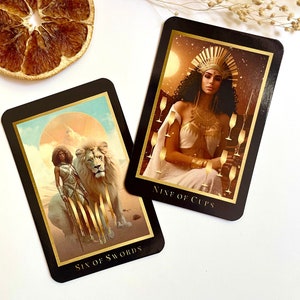 Tarot deck with guidebook, 78 Tarot cards, Unique oracle deck, Complete beginner tarot, artificial intelligence, Signs of Sun Tarot Deck