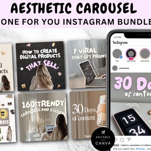 Cozy Instagram Carousel Templates - MRR PLR Digital Products - Perfect for Social Media Growth - Easy to Use, PLR