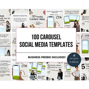 White Cozy Instagram Carousel Templates - MRR PLR Digital Products - Perfect for Social Media Growth - Easy to Use, PLR