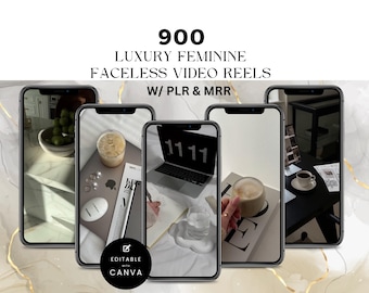 Faceless Reels Master Resell Rights, Done For You Luxury Aesthetic Videos For Faceless Marketing, Be your own Social Media Manager, PLR