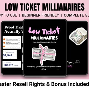 Low Ticket Millionaires MRR l Digitale marketinggids l Moeiteloze verkoopstrategie voor lage tickets l DFY-posts op sociale media