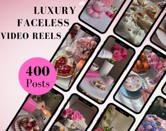 Feminine Faceless Reels Master Resell Rights, Done For You Aesthetic Videos For Faceless Marketing, Be your own Social Media Manager, PLR