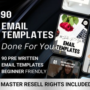 Master Resell Rights, Email Marketing Templates for Business PLR, Sell on Etsy, Done for You Email Campaign Bundle, Welcome Email Sequence