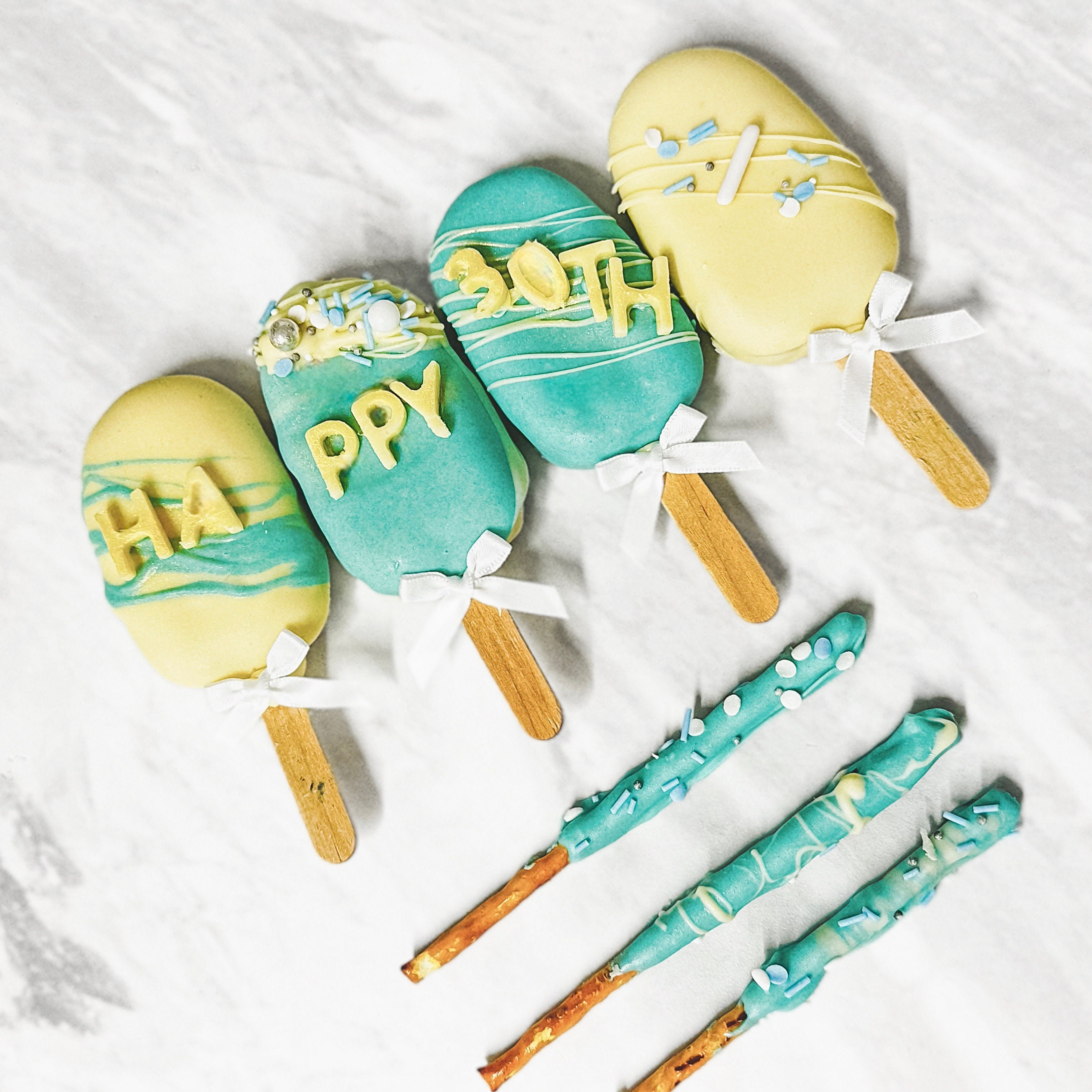 Birthday Treat Box Cakesicles Personalised Thank You Etsy