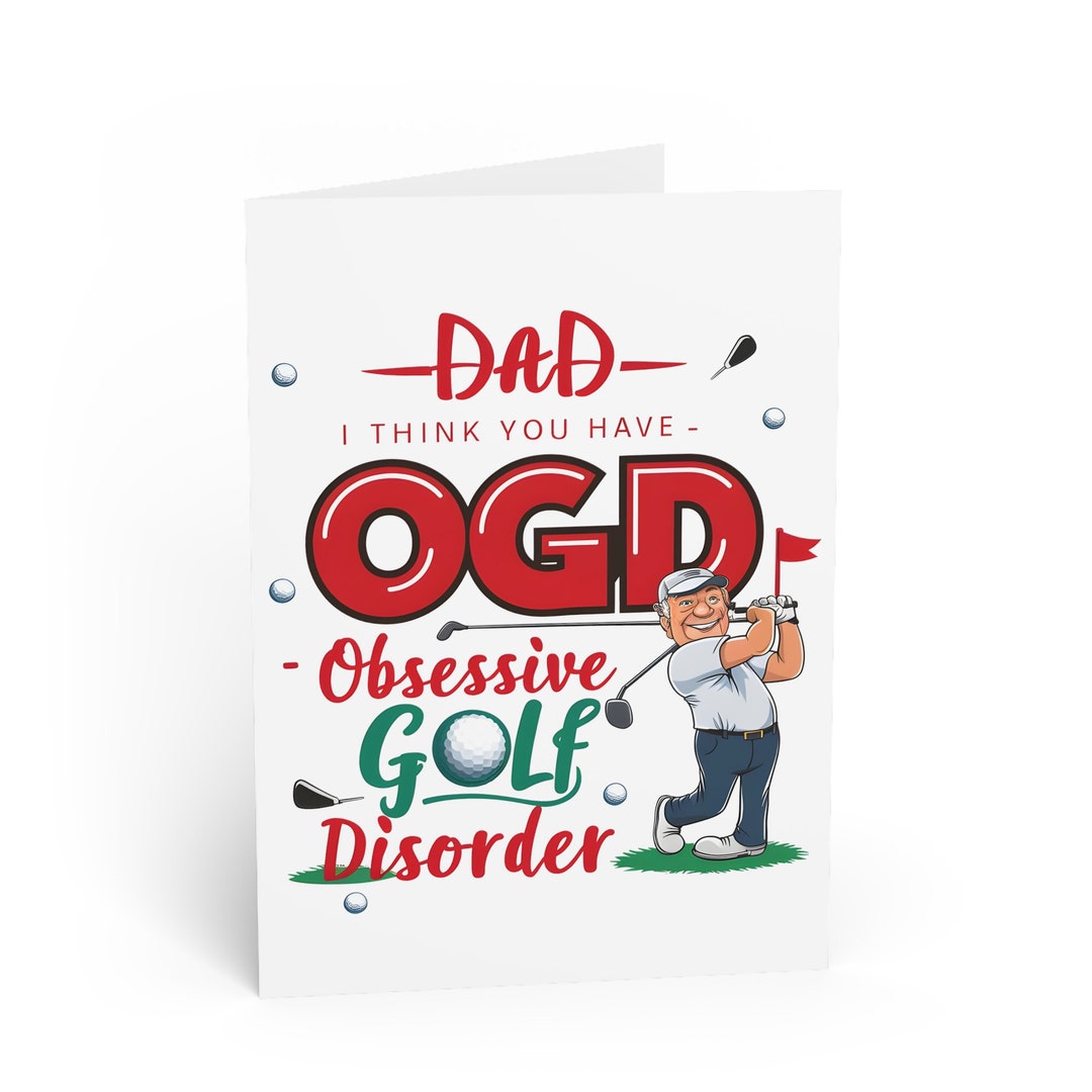 Funny Golf Father's Day Card for Dad, Golfing Gift Idea for Golfers ...