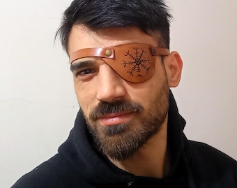 Leather Eye Patch, Eye Patch, Man Eye Patch, Woman Eye Patch, Brown Eye Patch, Slim Eye Patch, Black Eye patch, Medical Eye Patch