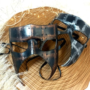 Hollowen Leather  Mask,Special Design Concept Mask,Adjustable Quality Half Mask,Cool Soft Masquerade Mask,Unique Costume Mask