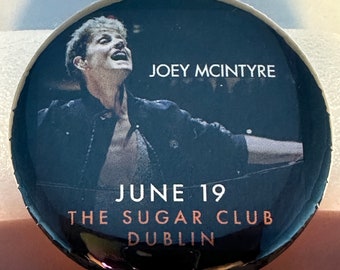 International Dates!  Joey Mac McIntyre 50 for 50 SoloJoe Tour Buttons!  You Pay for Shipping ONLY! :)