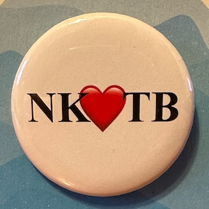 &quot;Kids on the Block &quot;&quot;Kids on the Block&quot;&quot; Benutzerdefinierte Button / Pin, Schlüsselbund oder Magnet!&quot; Herzfarbe wählen! NKOTB