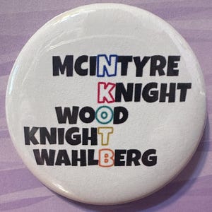 &quot;Kids on the Block Last Names Stack 2,25 &quot;&quot;Button / Pin, Schlüsselbund oder Magnet!&quot;  NKOTB