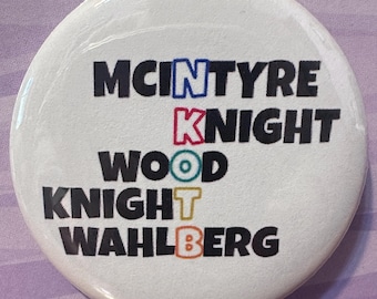 New Kids on the Block Last Names Stack 2.25” Button/Pin, Keychain or Magnet!  NKOTB