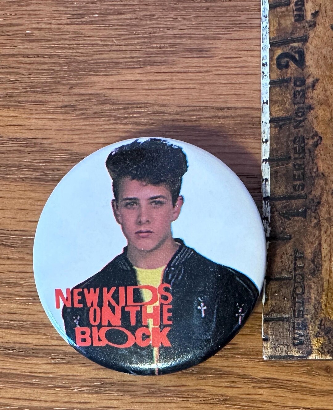Vintage Print 1.5” New Kids on the Block Joey Joe Mcintyre Button Pin ...