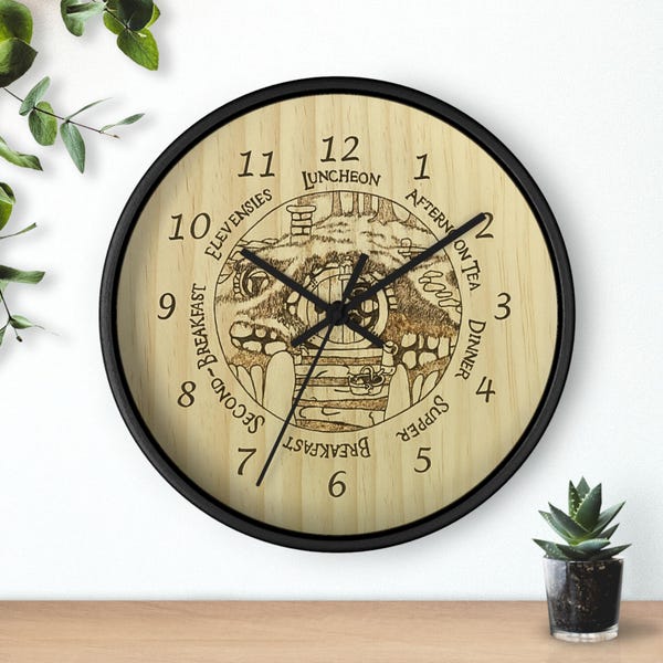 Hobbit Hole Wall Clock | LotR Wall Clock | LotR clock | lotr gift | gift for him | gift for her