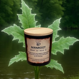Nirnroot 5 oz Candle Hand poured | Gamer Candle | Fantasy Home Decor