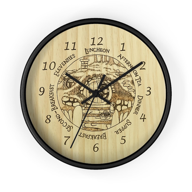 Hobbit Hole Wall Clock | LotR Wall Clock | LotR clock | lotr gift | gift for him | gift for her image 4