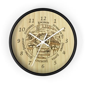 Hobbit Hole Wall Clock | LotR Wall Clock | LotR clock | lotr gift | gift for him | gift for her image 3