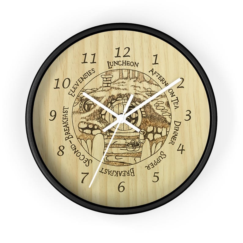 Hobbit Hole Wall Clock | LotR Wall Clock | LotR clock | lotr gift | gift for him | gift for her image 3