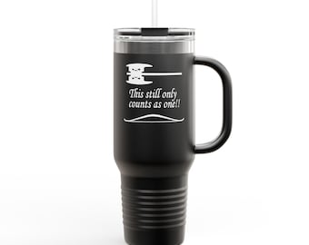 Funny Fantasy Insulated Travel Mug, 40oz Gift for him gamer gift nerd gift