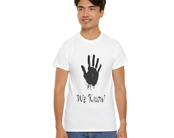 Dark Brotherhood Tshirt | We Know Tshirt | Unisex Heavy Cotton Tee Fantasy Nerd | Gamer Gear