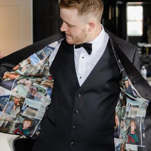 Custom Photo Silk Suit Lining: Personalized Luxury Jacket Lining