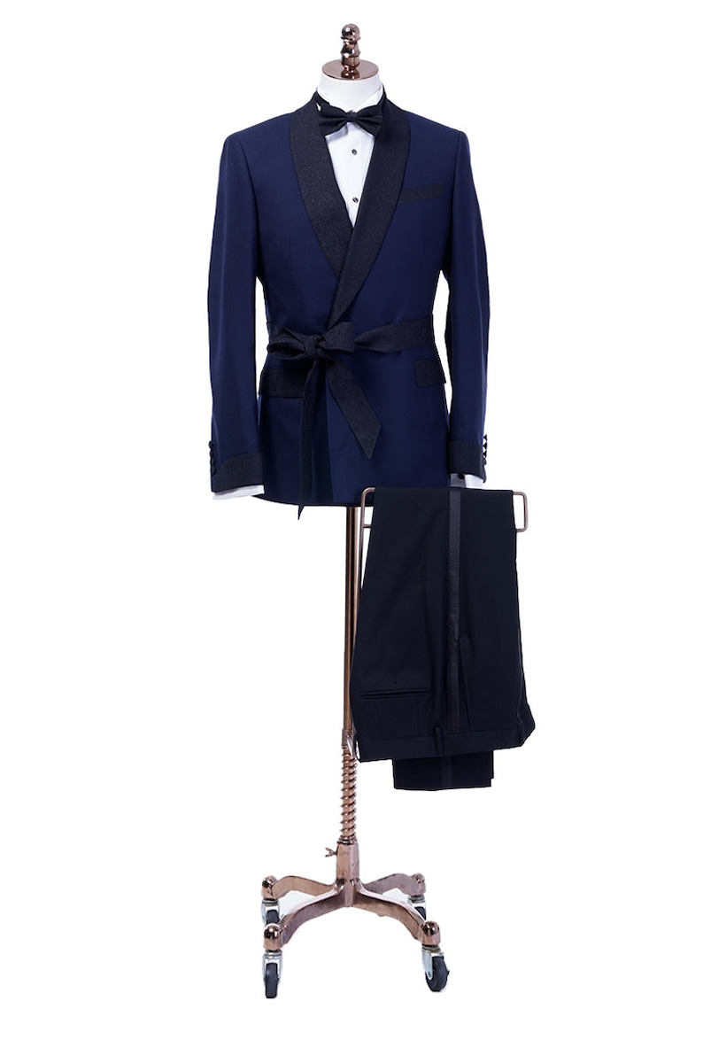 Double Breasted Tuxedo Suit - Black Wedding Tuxedo