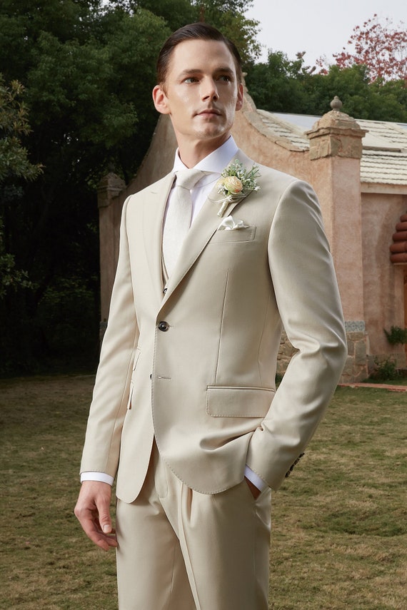 mens cream dress jacket Cream Men's Blazer Jackets