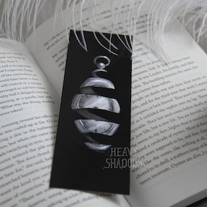 Time unravelling - gothic, dark academia bookmark for book lovers | Heavy Shadows