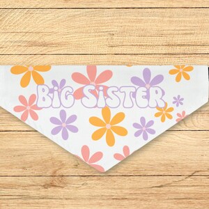Big Sister Dog Bandana Collar